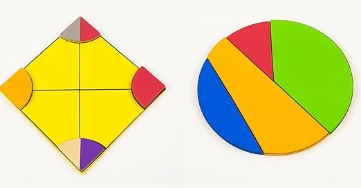 AVISHKAR India Circle + Quadrilateral Geometry Combo Kit with Magnetic Board