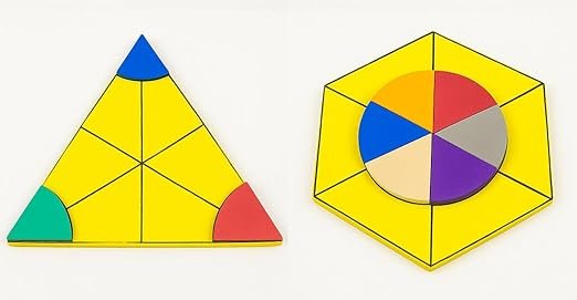 AVISHKAR INDIA Polygon + Triangle Geometry Combo Kit with Magnetic Board